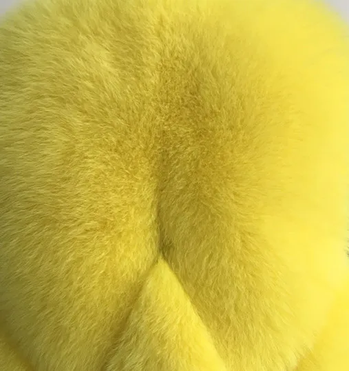 Yellow Женское пальто из натурального меха, толстая теплая Женская куртка из натурального Лисьего меха, верхняя одежда, модная зимняя шуба из натурального Лисьего меха со стоячим воротником для женщин - Цвет: Yellow