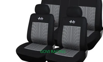 

9pcs/lot AUTO INTERIOR ACCESSORIES linen car seat covers hot Universal Car Seat Cover protector red housse de voiture