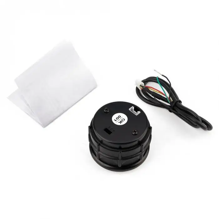 Car 2 Inch 52mm 2 in 1 Air Burning Table Voltage Gauge Durable Digital Display F-Best