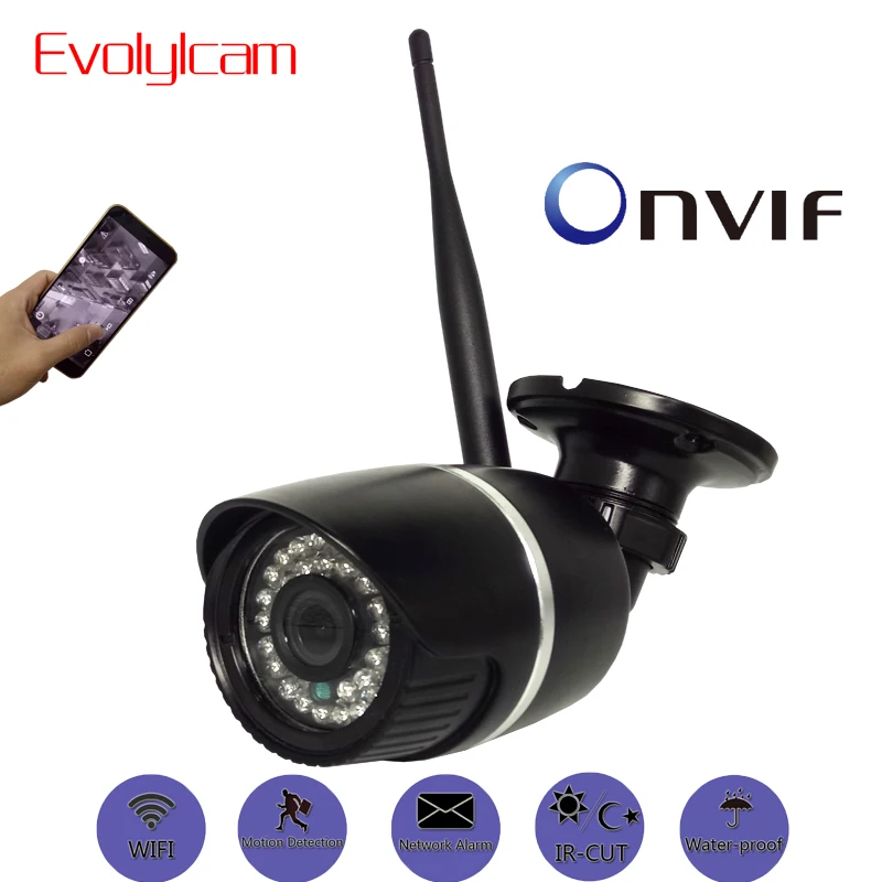 

720P 960P 1080P Wifi IP Camera Wireless Network Alarm Onvif P2P Network Security Night Vision Bullet CCTV Camera Surveillance