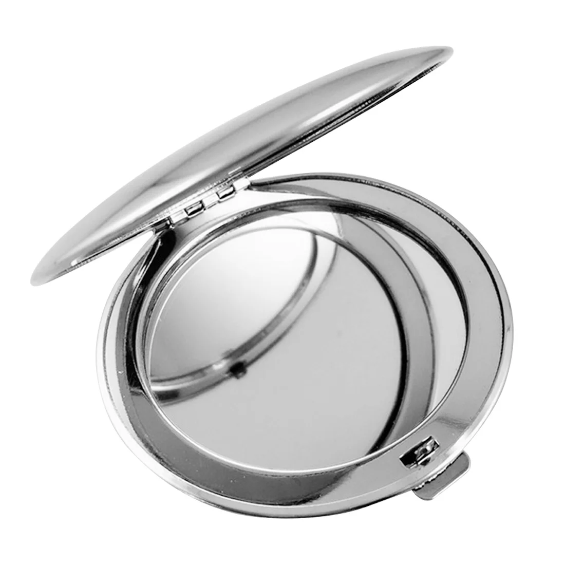 Блестящее UFO гладкое покрытие/компактное мини-косметическое карманное зеркало для макияжа из нержавеющей стали/круглое портативное складное зеркало