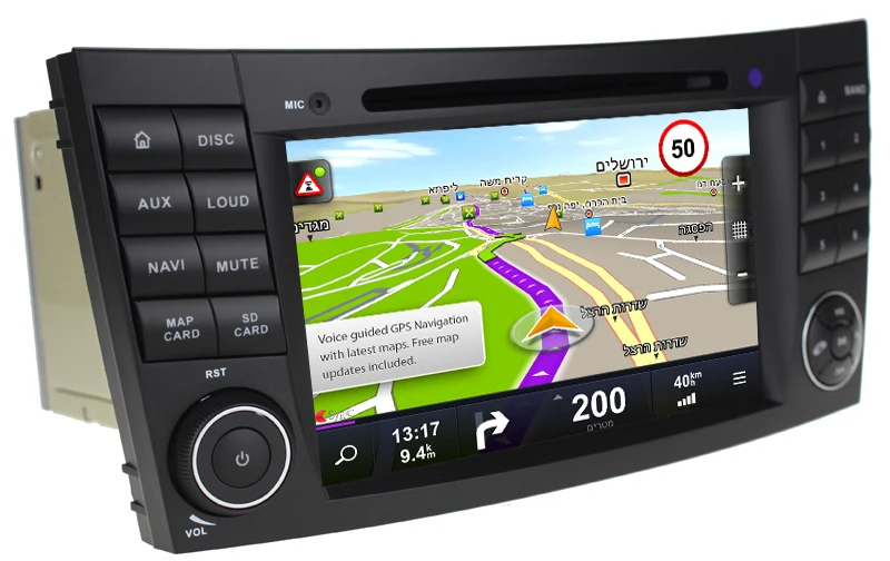 Sale HIFIF 2G RAM 1024*600 Quad Core Android 7.12 Car DVD For Mercedes BENZ W211 E Class W219 CLS Player GPS 3G Radio Support DTV DAB 5