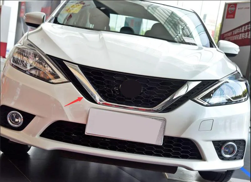 Подходит для+ Nissan Sylphy sentra OEM Заводской стиль Передняя решетка гриль сетка крышка 1 шт