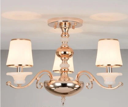 3 lights Европейский стиль гостиная всасывания потолочный светильник современный ресторан спальня стекло потолочный светильник отель салон красоты Потолочные светильники люстра потолочная для зала из стекла люстра для кухни - Цвет корпуса: 3 lights
