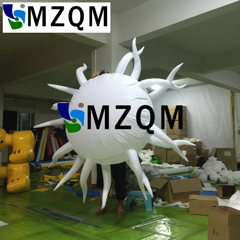 MZQM 2 м надувная звезда Свадебная сцена и декорирование ночного клуба подвесное освещение светодиодный надувной звезда дисплей для продажи