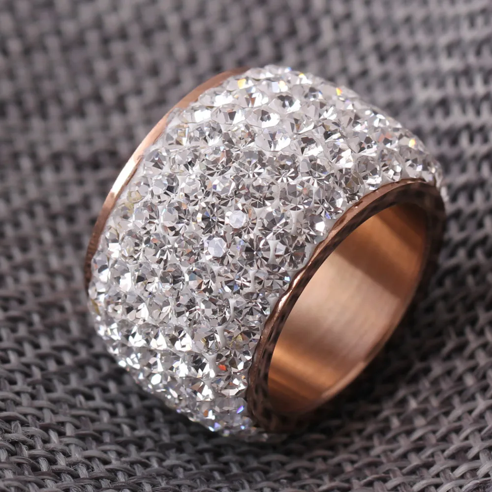 Champagne gold Цвет Мода Rhinestone кольца для женщин золотые украшения оптом кольцо ювелирные изделия