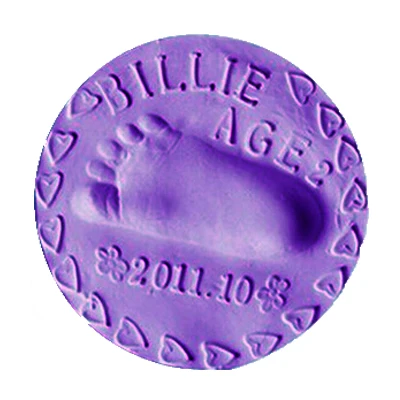 Purple 8 цветов, Детские ручные производители, 3D отпечаток пальца, комплекты с отпечатками, 1 шт., Детская воздушная сушка, мягкая глина, сувенир для родителей и детей - Цвет: Purple