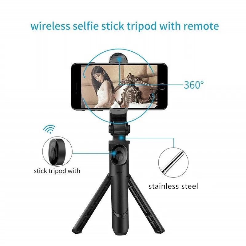 CHICLITS Bluetooth селфи палка складной Горизонтальный Вертикальный съемный штатив селфи палка с беспроводным затвором для Android iOS