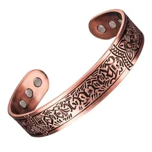 BALO ẾCH Từ Vintage Đồng Nguyên Chất Thời Trang Trang Sức Lắc Tay Nữ Năng Lượng Sinh Học Vòng Tay Nam Vòng Tay Quyến Rũ Dây Đeo Tay(China)