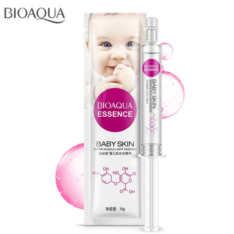 BIOAQUA Baby Skin Liquid Essence Вода Свет отбеливающая кожа против старения морщин, увлажняющий Безликий подтяжка кожи уход за кожей