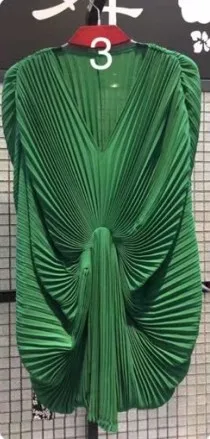 Miyake раза dazzle Цвет Контраст цветные фонари batwing куртка с v-образным воротником