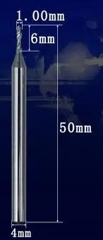 D1.0mm Высокое качество вольфрамовое стальное сверло Диаметр 0,7 мм-1,55 мм микро спиральное сверло для стали, нержавеющей стали, чугуна - Цвет: D1.0mm