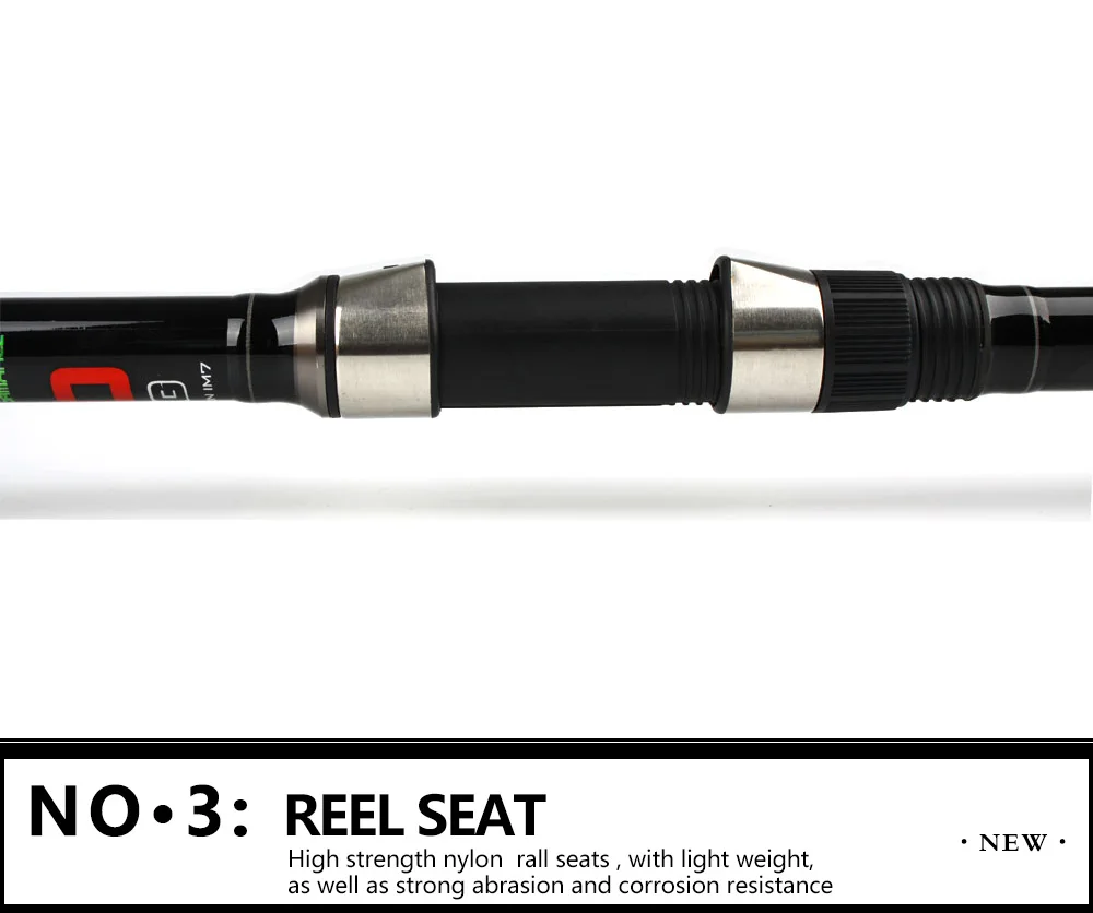 Vara de Pesca Equipamento de Pesca Peixe Carpa 4.5m 100-250g 4 Scetions Carbono Material Lightfishing Oceano Pesca Surf Rei 3.9m 4.2m Mod. 1283632 5 High Quality Esporte e Lazer