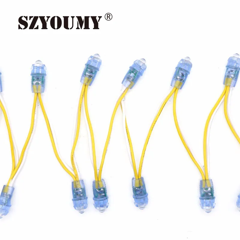 SZYOUMY Led String модуль один Цвет супер Яркость светодиодные точки пикселей свет IP68 Ad с подсветкой письма канала RGB
