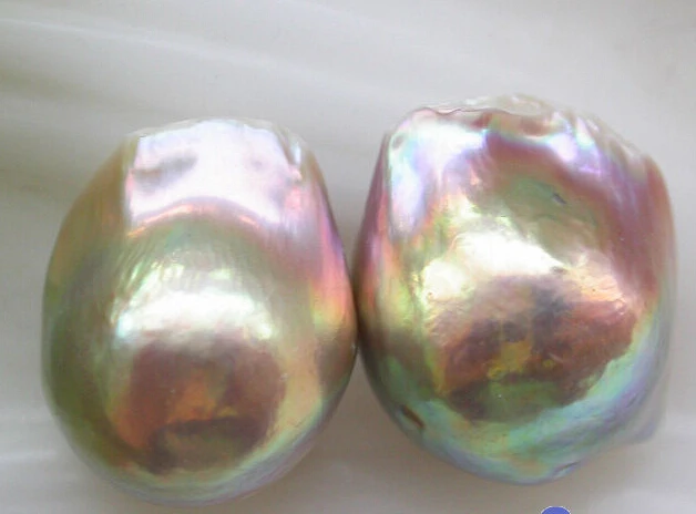 

hot sell new - Hot sale hot sell new ->>Baroque Nature peacock green keshi reborn pearl stud earring DIY hook