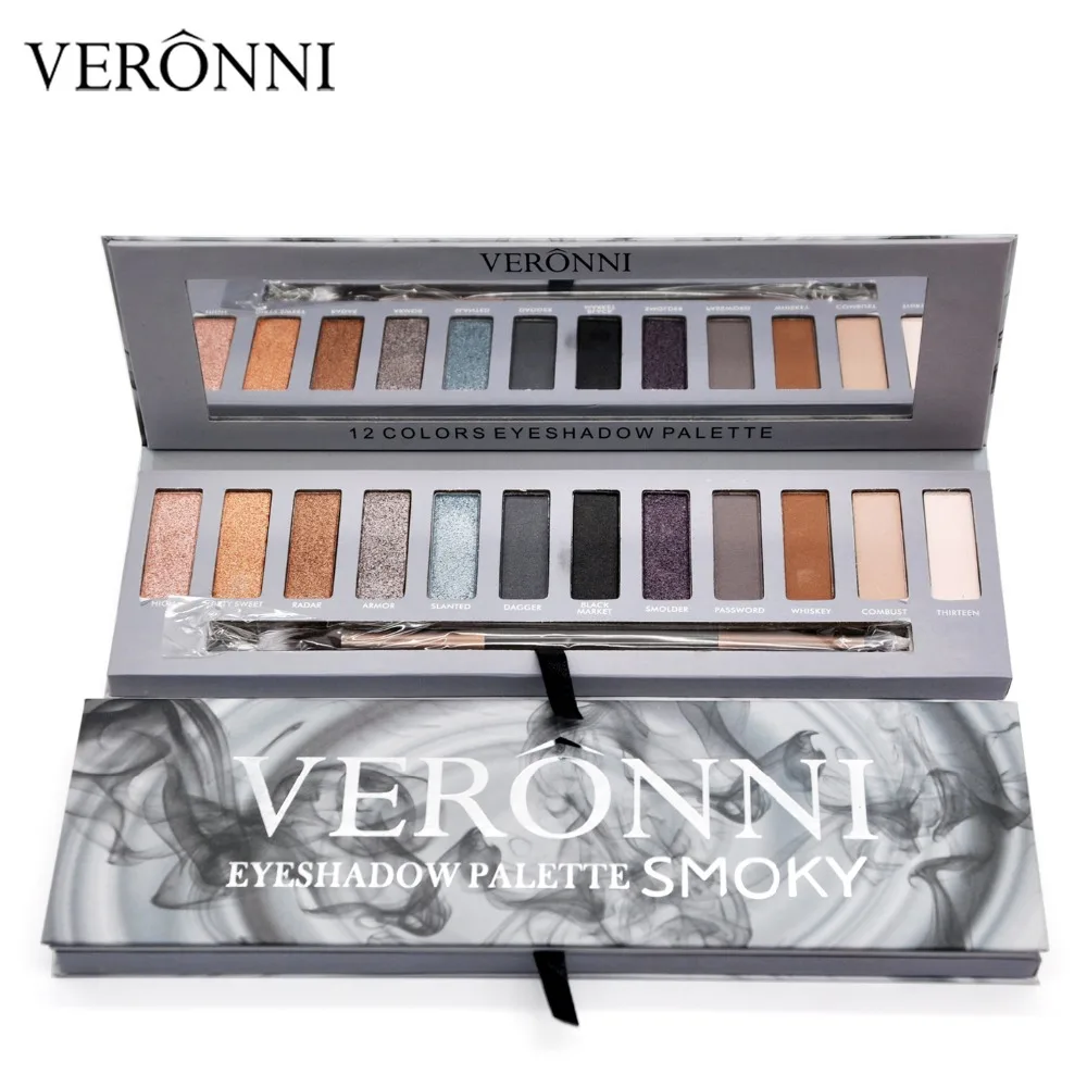 

VERONNI Brand Make up Eye Ultimate Basics Eye Shadow Palette 12 Color NK Eyeshadow Smoky eye shadow Palette