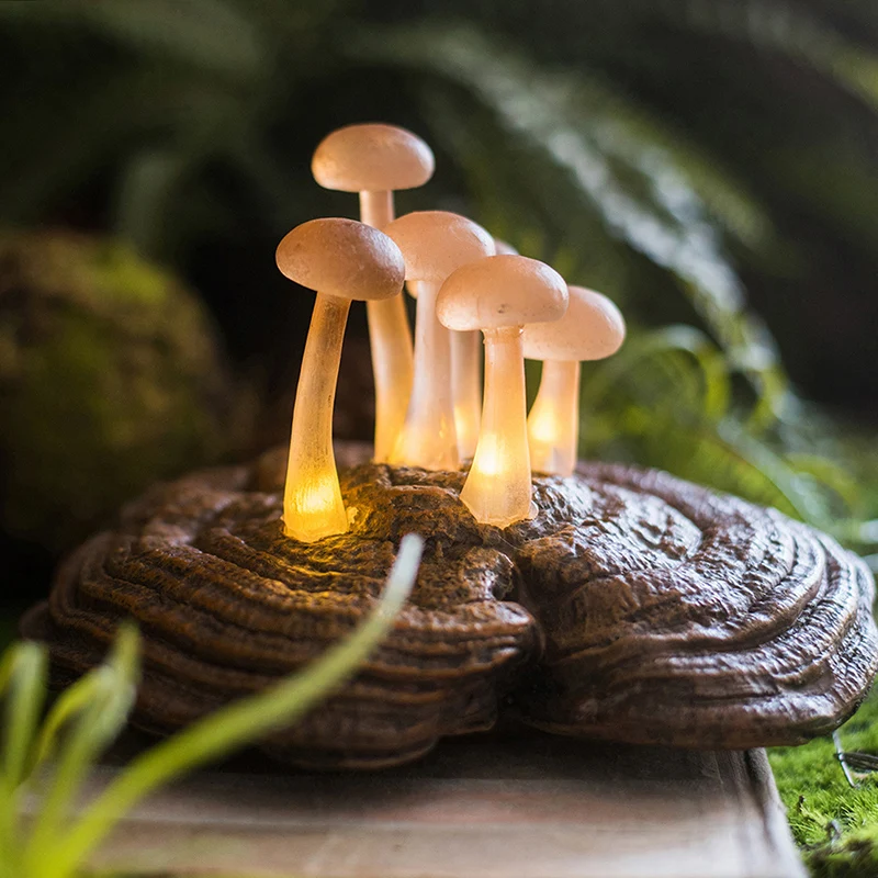 Новинка грибы растущие на Ganoderma ночник для детей спальни облако светоизлучающее