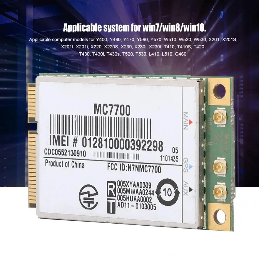 MC7700 PCI-E 100 Мбит/с 3g/4G LTE FDD встроенный беспроводной модуль Горячий