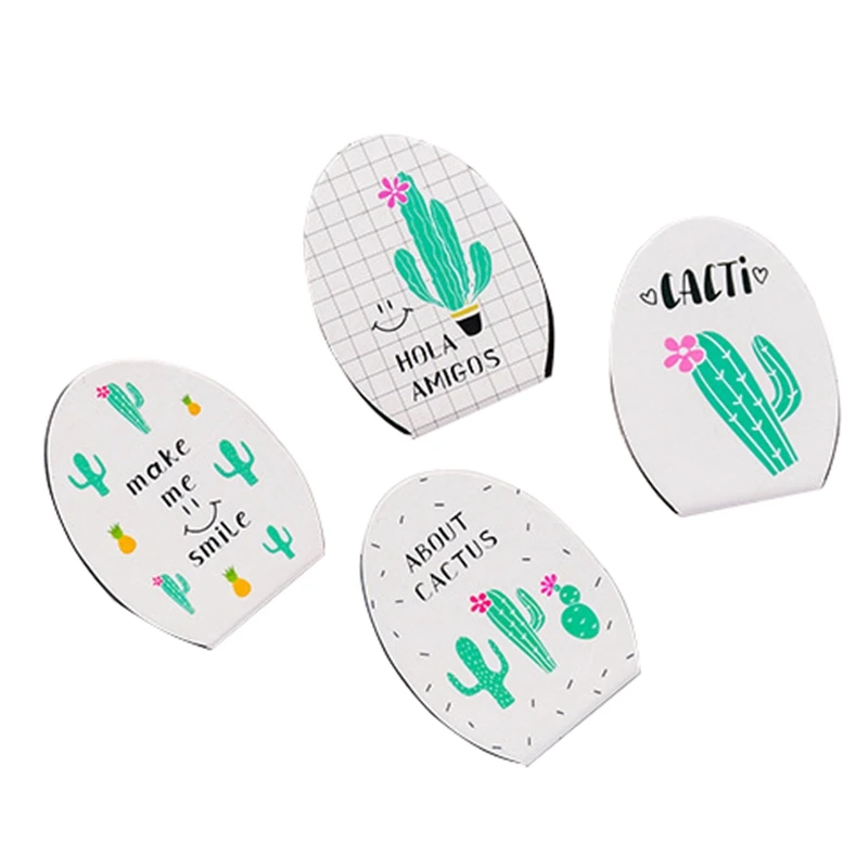 4Pcs/pack Green Cactus Magnet Bookmark Paper Clip School Office Supply Escolar Papelaria Gift Stationery