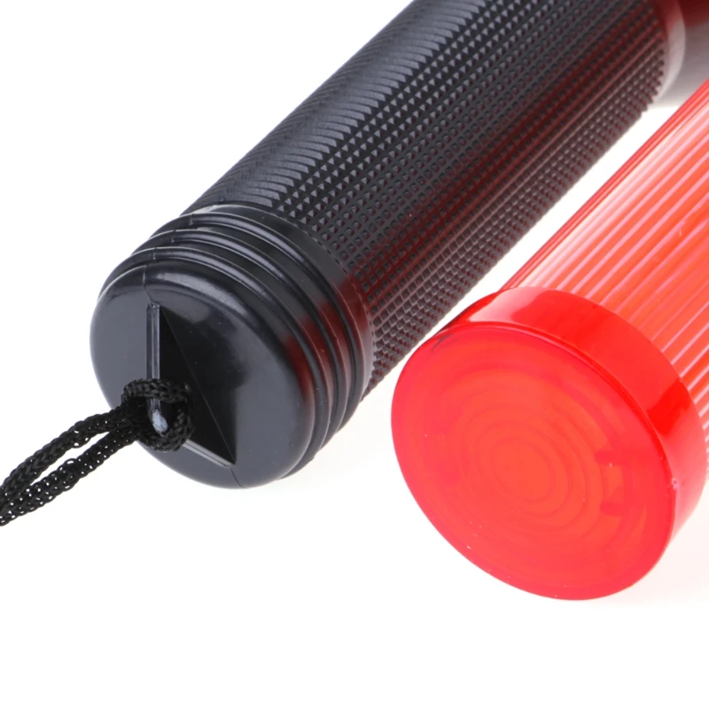 Пластиковый дорожный жезл мощный светодиодный фонарик 3 режима стробоскоп Настройка