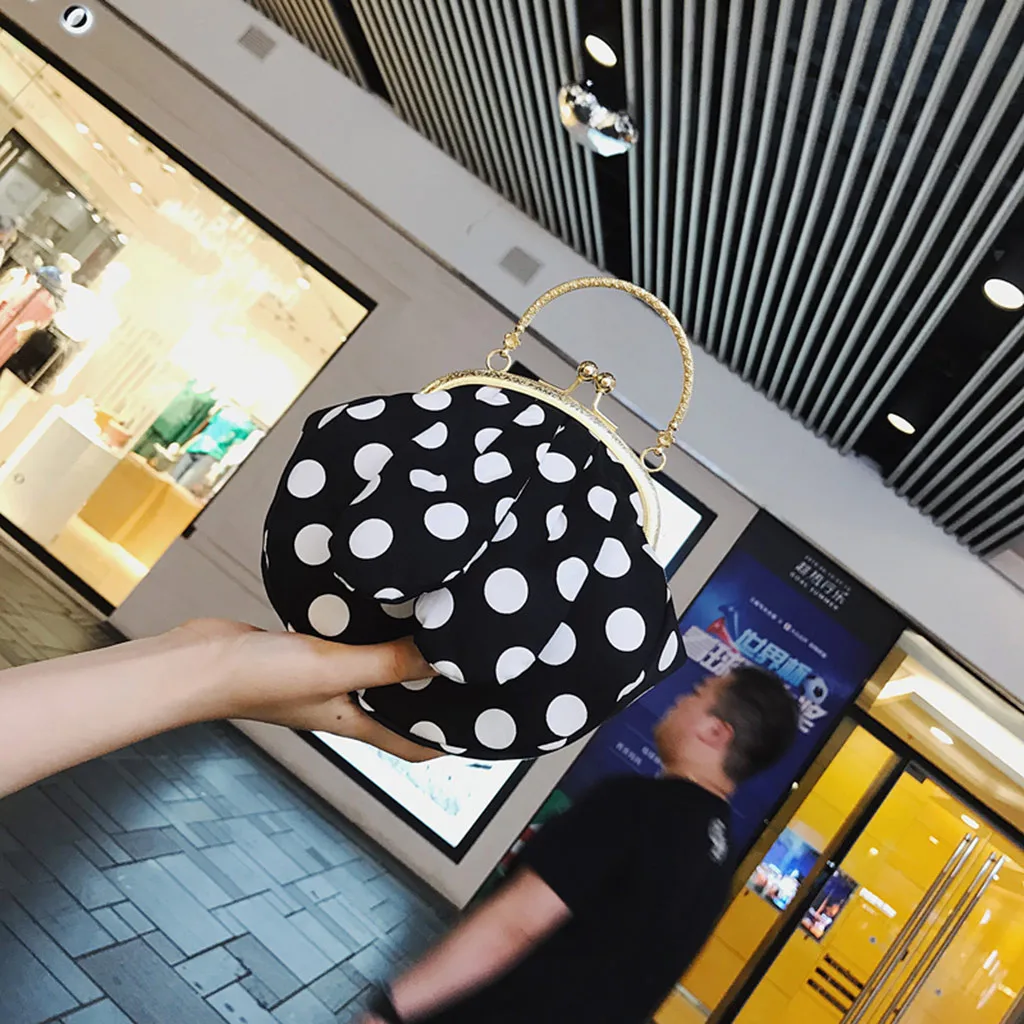 Женская сумка через плечо с цепочкой bolsa feminina, милая сумка в горошек с кроличьими ушками, сумка через плечо, сумки для женщин