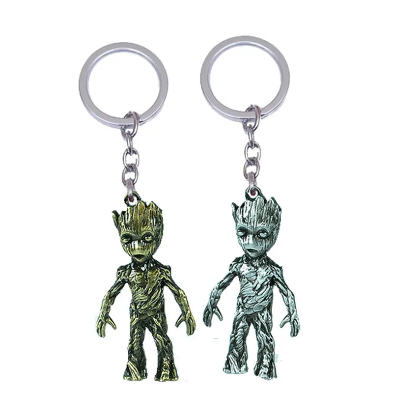 Мстители Groot брелок Фигура Кулон металлический брелок для ключей автомобиля Брелки marvel модные ювелирные изделия подарок для мужчин wo мужчин детей