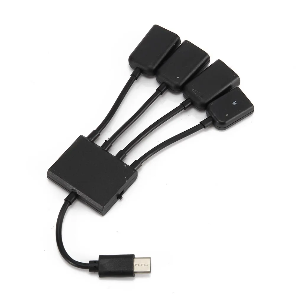 4 в 1 несколько Тип C к USB 2,0 адаптер OTG кабель конвертер данных адаптер для мыши клавиатуры DOM668