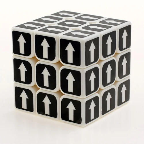Zcube 3x3x3 Радужный куб игрушка-лабиринт прозрачная головоломка цифровая стрела Sudoku маджонг волшебный куб - Цвет: Arrow White