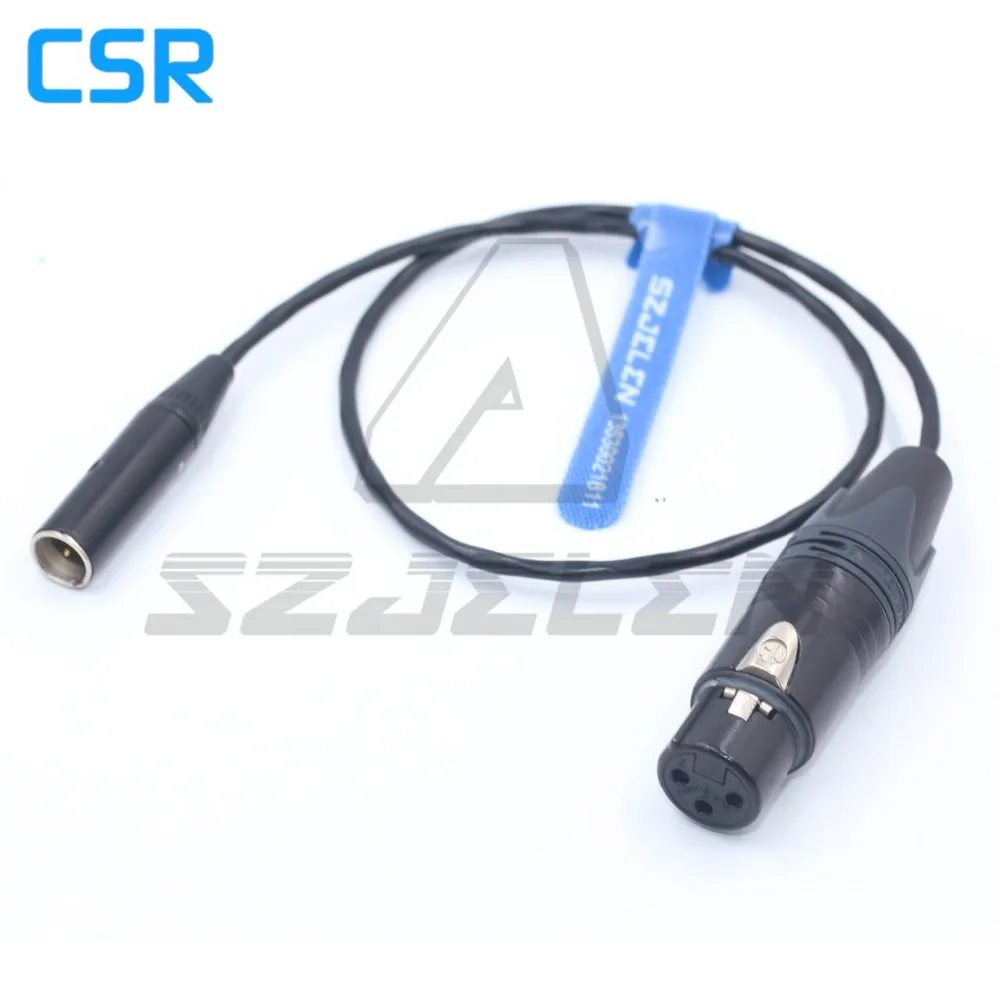 

MINI XLR 3pin male to XLR 3pin female for Blackmagic Pocket Cinema 4k Camera Audio Line
