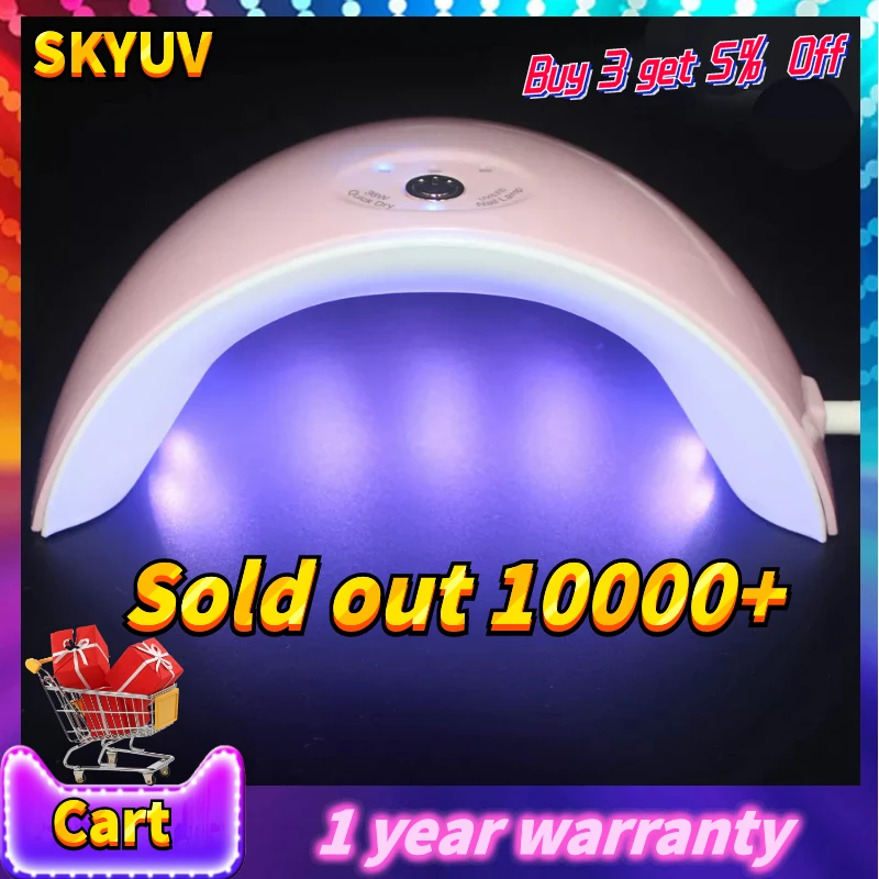 

New 36W UV Lamp Nail Dryer LED Lamp for Nails Gel Polish Curing Lamp for Manicure Gel Varnish Dryer Machine Nail Art Salon Tools