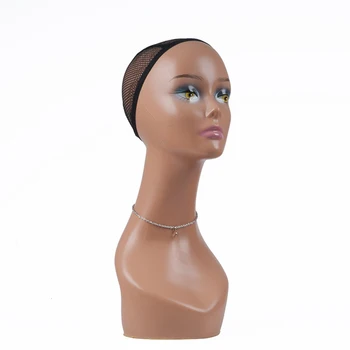 

New free shipping Female Mannequin Head Wigs Hats Cap Headphone Display maniqui Model For Hair Jewellery Display Stand PE-C1