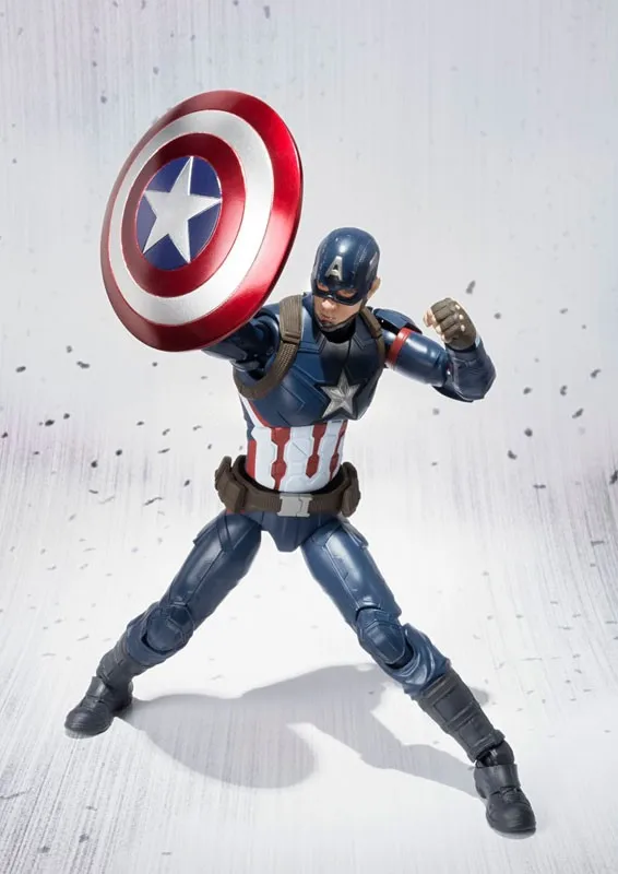 Оригинальная фигурка BANDAI Tamashii нация S. H. Figuarts(СВЧ)-Капитан Америка