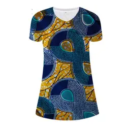 Noisydesigns платье повседневные женские платья, африканские принты Короткие рукава платье дамы ежедневно мини-платья, туники vestidos 2018