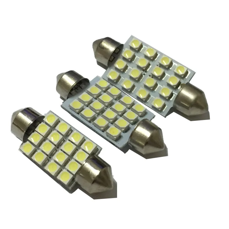 AORUNYEBAO 4 шт. гирлянда 31 м 36 мм 39 41 12 В C5W C10W белый 16 SMD 3528 LED авто Интерьер Купол Лампа