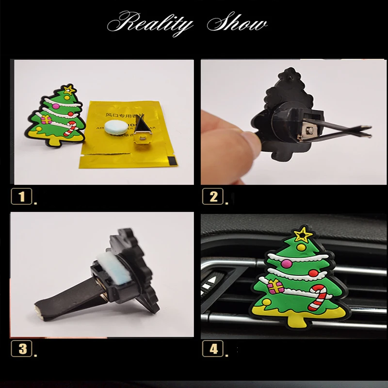 Рождество автомобильный освежитель воздуха Decorat духи клип для Volkswagen VW Passat B6 B5 B7 B8 Гольф 4 5 7 6 поло Opel Astra J H Insignia