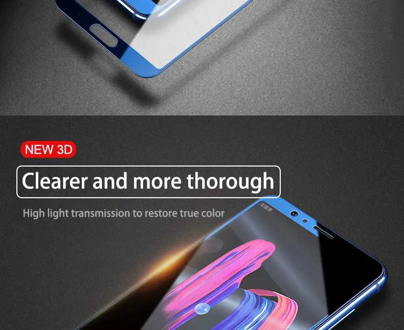 FHVUMX 3D высококачественное закаленное стекло для huawei Honor 8 9 10 Lite V9 Play V10 Защитное стекло для экрана Honor 8 9 10 пленка