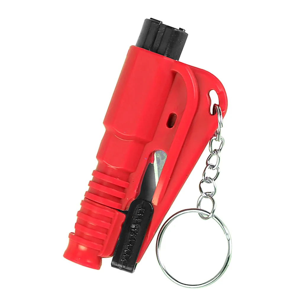 Портативный 3-в-1 для спасения инструмент энергосбережения молоток резак ремня безопасности свисток новые инструменты для транспортного средства - Цвет: Красный