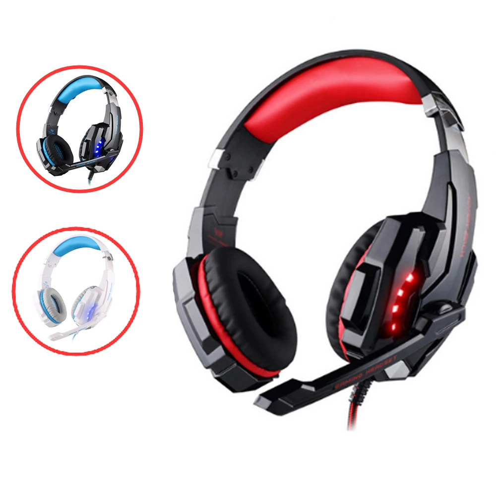 cheap Kotion Each G9000 Gaming Headset Deep Bass Stereo Headphone Noise Cancelling with Mic Led Light for Tablet Ipad SP4 XBOX Gamer