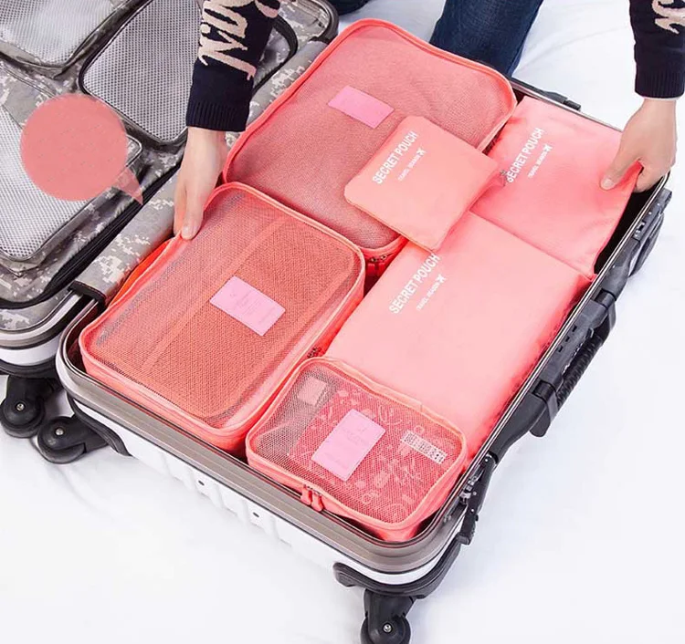 style1 red Горячая 6 шт./компл. случаях, Путешествия Одежда Tidy сумка для хранения Box Чемодан чемодан чехол на молнии бюстгальтер Косметика Нижнее белье Организатор - Цвет: style1 red