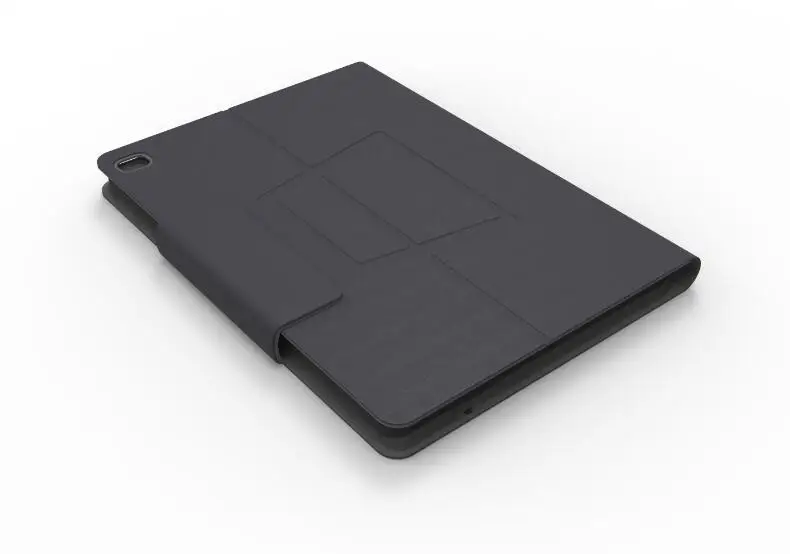Black Беспроводной Bluetooth клавиатура кожаный чехол для iPad Air 2 Pro 9,7 дюймов с Красочная светодиодная подсветка - Цвет: Black