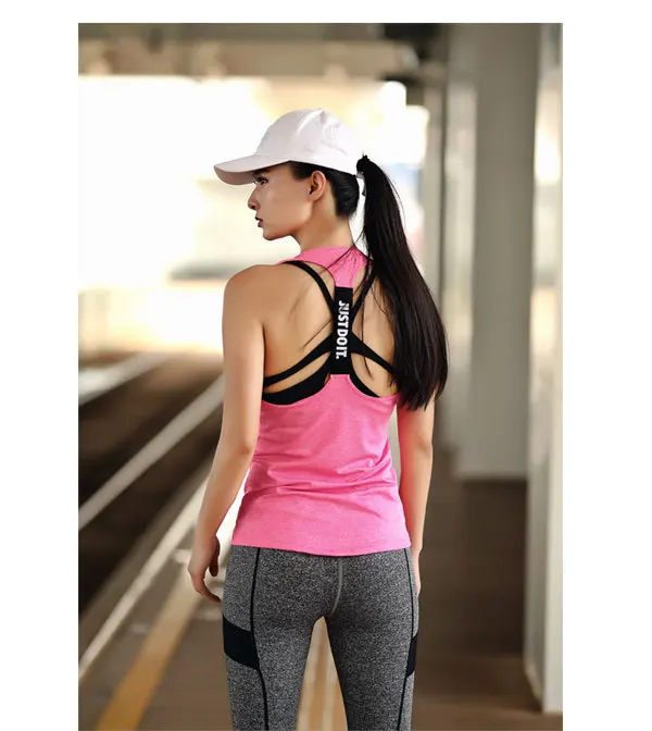 Summer Sleeveless Women Tank Tops Gyming Comfortable Breathable High Elasticity Top Tees Hollow Out Women's Workout T-Shirts
