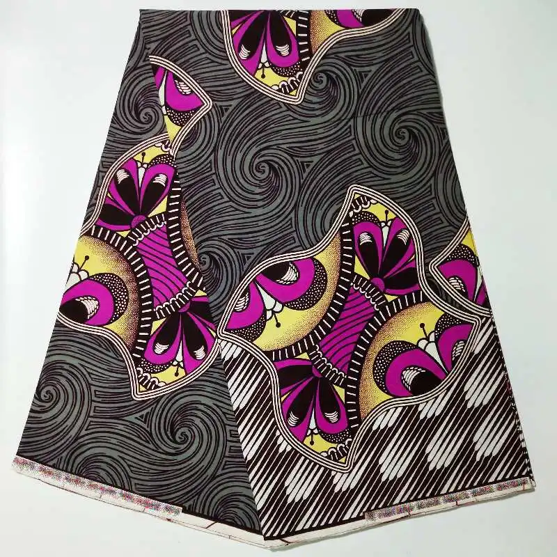 African Nideria Ankara Print Cotton Fabric Material soft Wax Prints African Real High Quality Wax Sewing Material