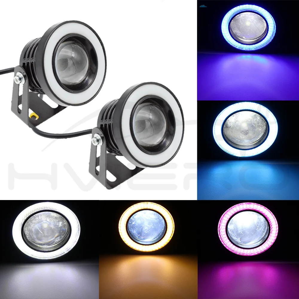 2X 3.5 3.0 2.5 inch COB led headlamp angel eyes drl hole ring Fog Lights lens Car Headlight Daytime running light 89mm 76mm 64mm 2X 3.5 3.0 2.5 inch COB led headlamp angel eyes drl hole ring Fog Lights lens Car Headlight Daytime running light 89mm 76mm 64mm