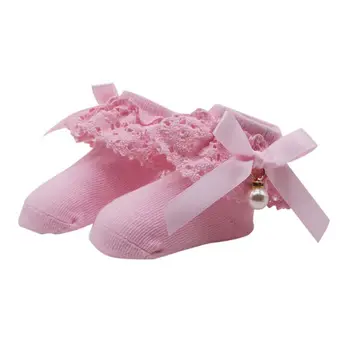 

Hot Sale Spring Summer Baby Girl Socks Newborn Lace Princess Socks Cotton Children Dress Socks