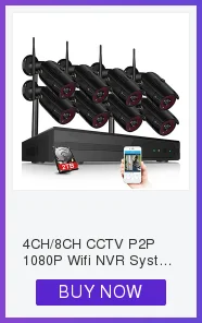 Wireless Camera CCTV P2P 4CH/8CH 1080P Wifi NVR System 36 IR Waterproof Outdoor Bullet 1080P Video IP Security System Hard Disk