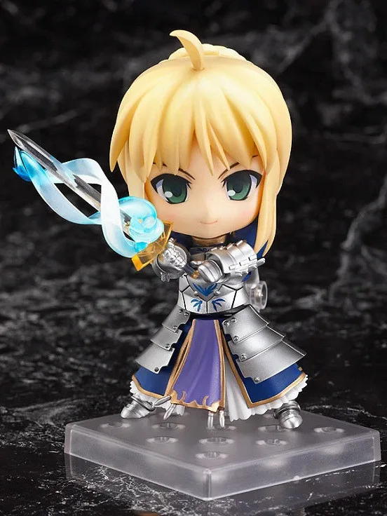 Горячая новинка 10 см Q версия Fate/stay night подвижная фигурка Altria Pendragon игрушки кукла рождественский подарок