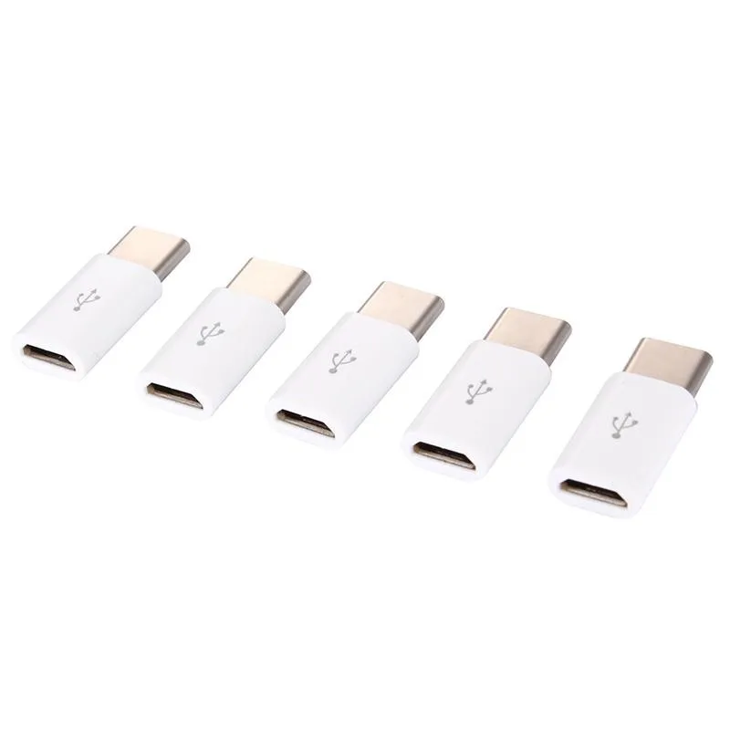 Micro женщина к USB C Мужской USB-C Тип-C на Micro USB данных зарядный адаптер для zuk Z2 p9 P10 плюс Honor 8 LeTV Nexus 800 шт