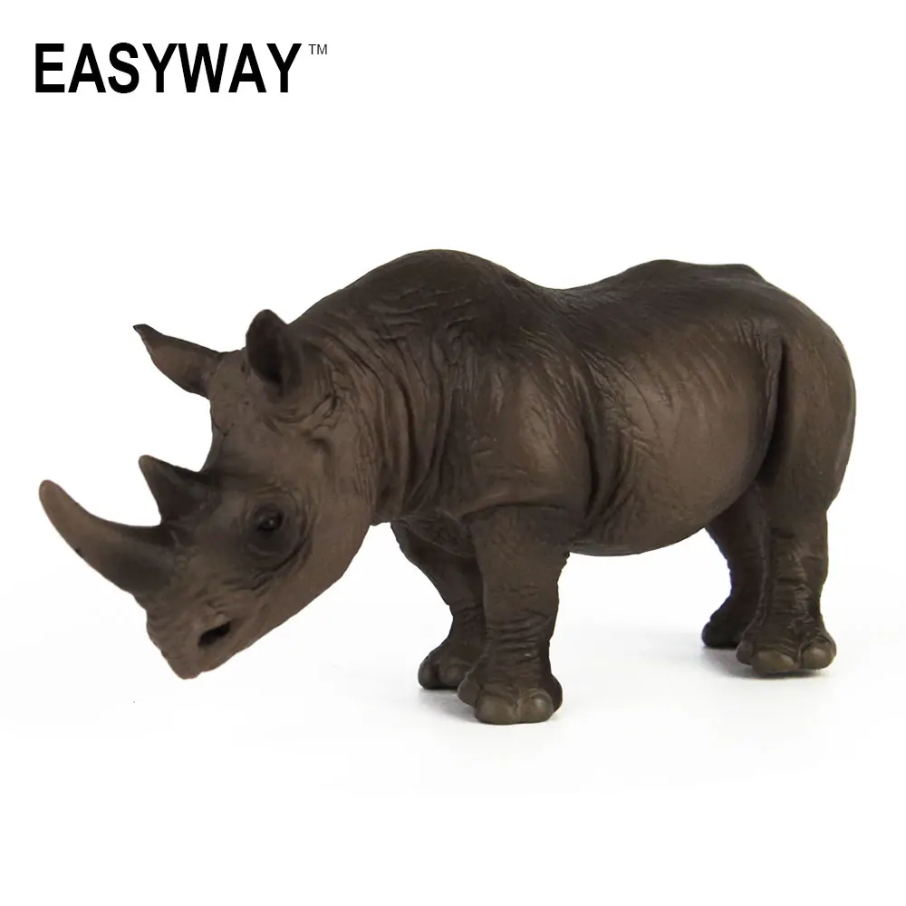 

Mr.Froger Africa Rhinos Kids Plastic Wild Animals Toys For Children Zoo Animal Figures Model Set PVC Rhinoceros Toys Figurine