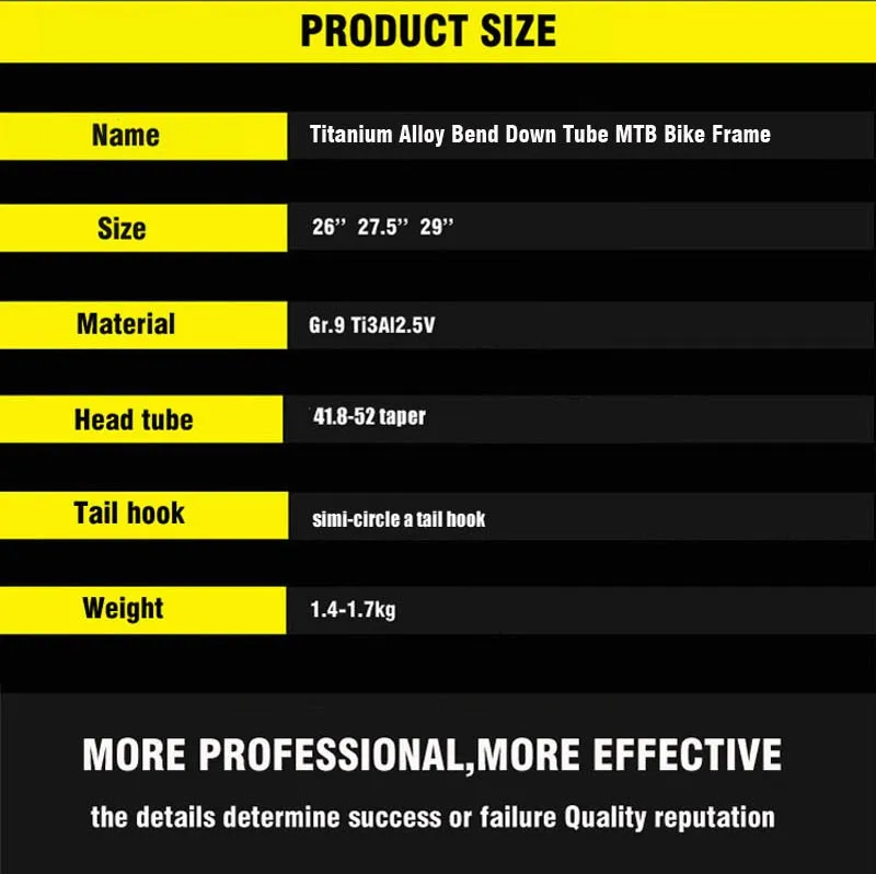 Discount FREE SHIPPING!!!TiTo titanium mountain bike MTB frame 26 27.5 29 Internal shifter housing simi-circle PM 41.8-52 head bicycle 2 Discount FREE SHIPPING!!!TiTo titanium mountain bike MTB frame 26 27.5 29 Internal shifter housing simi-circle PM 41.8-52 head bicycle 2