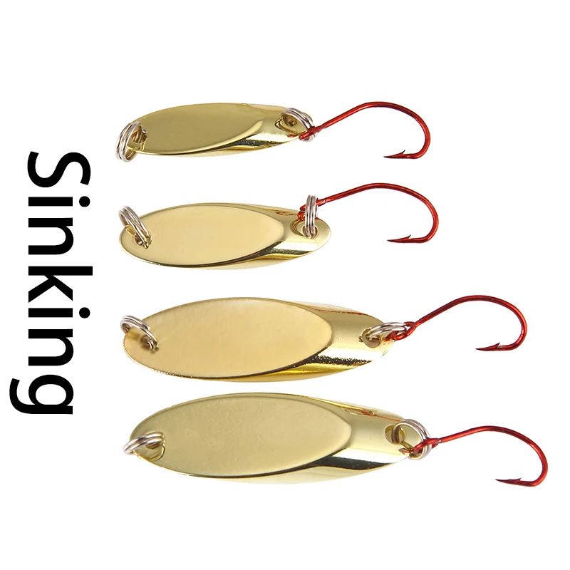 YTQHXY ملعقة VIB الصيد إغراء النحاس الصلب الاصطناعي الطعم غرق الترتر Pesca هوك حاد الذهب الفضة الاهتزاز Wobblers WQ465